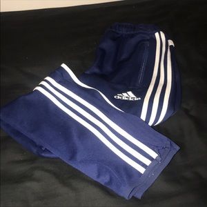 Blue adidas pants